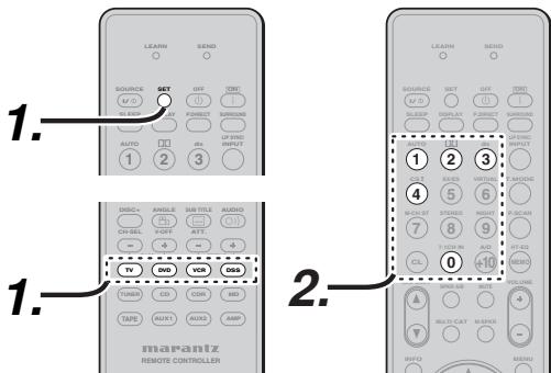 MARANTZ SR-5002 - Réinitialisation du code - 1