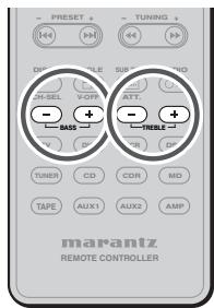 MARANTZ SR-5002 - Commande de réglage de la tonalite (GRAVES et AIGUS) - 1