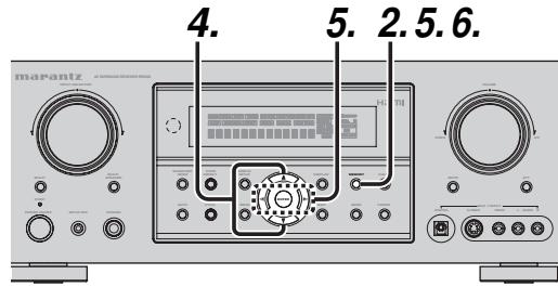 MARANTZ SR-5002 - SAISIE du nom des stations préseleccionnées - 1