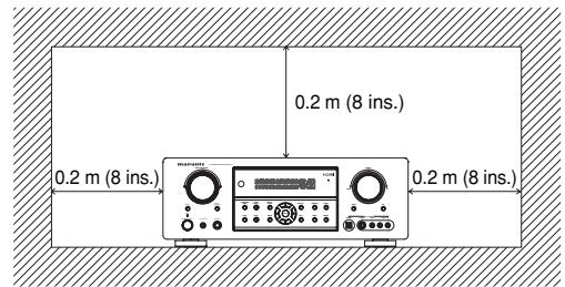 MARANTZ SR-5002 - NE PAS PLACER dans les emplacements suivants - 1