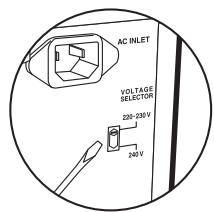 ONKVO PR-RZ 5100 - Branchement du cordon d'alimentation - 1