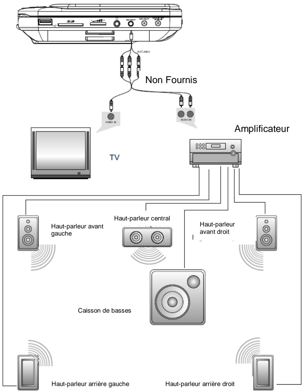 D-IIX PVS 902-76 - Connexion SORTIE audio-video - 1
