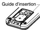 CLARION NX502E - Insertion de la pile - 2