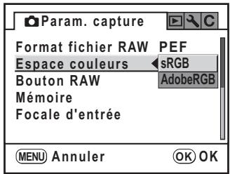 PENTAX K200D+KC+OBJ+DBG3+FT - Réglage de l'espace couleur - 1