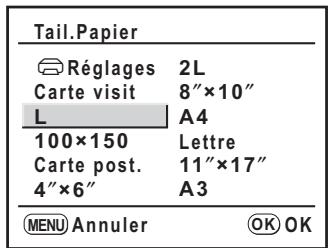 PENTAX K200D+KC+OBJ+DBG3+FT - Utilisez le bouton de navigation (   ) pour sélectionner le format. - 1