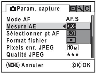 PENTAX K200D+KC+OBJ+DBG3+FT - Sélection de la méthode de mesure - 1