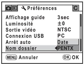 PENTAX K200D+KC+OBJ+DBG3+FT - Sélection du nom de dossier - 1