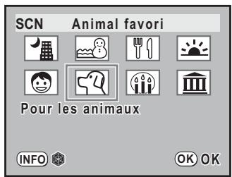 PENTAX K200D+KC+OBJ+DBG3+FT - Utilisez le bouton de navigation (  ) pourchoisir un mode scène. - 1
