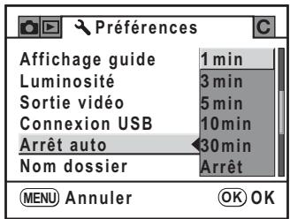 PENTAX K200D+KC+OBJ+DBG3+FT - Désactivation de l'arrêt automatique - 1