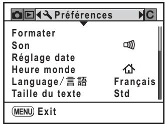 PENTAX K200D+KC+OBJ+DBG3+FT - Appuyez sur le bouton de navigation (▶). - 1