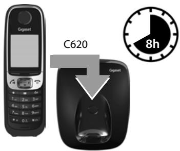 GIGASET C620A TRIO NOIR - Chargement des batteries - 2