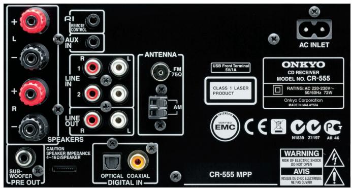 ONKYO CS-555 SW - Accessoires fournis - 1