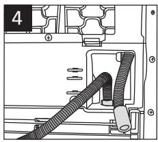 SMEG DHTS82EiN - Raccord du tuyau de vidange de l'eau - 4