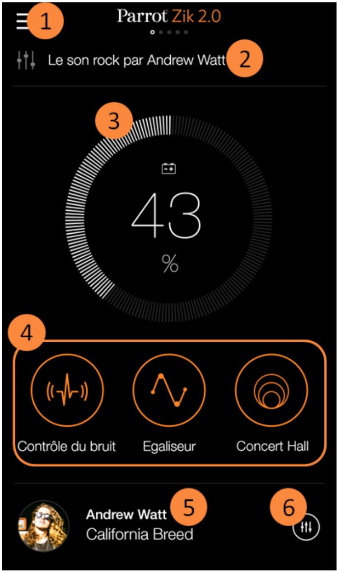 PARROT ZiK 2.0 BLANC - Connecter le casque en bluetooth - 1