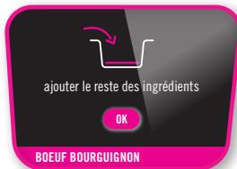 MOULINEX CE854B - MENU recettes : (suite) - 4