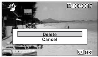 RICOH WG-6 - Pour supprimer l'image affichée - 1