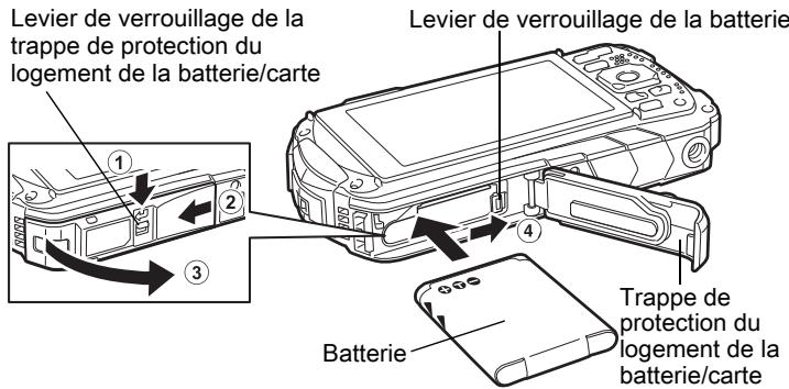 RICOH WG-6 - Mise en place de la batterie - 1