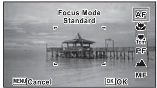 RICOH WG-6 - Appuyez sur le bouton de navigation () en mode. - 1