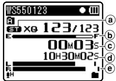 OLYMPUS WS-450S - Comment changer de dossier: - 1