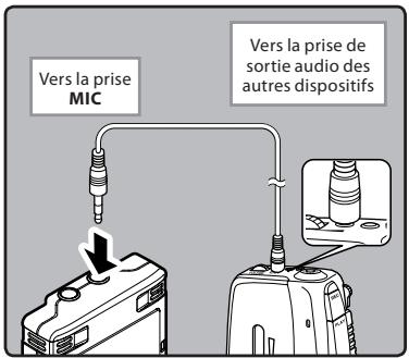 OLYMPUS WS-450S - Enregistrement du son d'autres dispositifs avec cet enregistreur: - 1