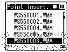 OLYMPUS WS-450S - Réorganisation des fichiers [remplacer] - 4