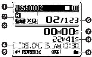 OLYMPUS WS-450S - Affichage de fichiers - 1