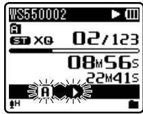 OLYMPUS WS-450S - Comment commencer à segmenter la lecture à répétition - 2