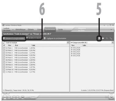 OLYMPUS WS-450S - Cliquez sur [démarrer la synchronisation]. - 1
