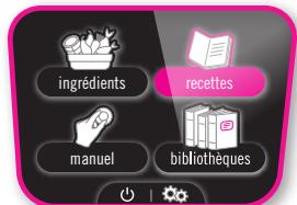MOULINEX CE8678 - MENU recettes : - 2