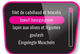 MOULINEX CE8678 - MENU recettes : - 10