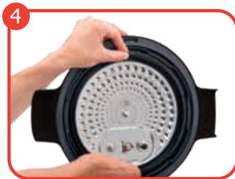 MOULINEX CE8678 - Accès à la BILLE de décompression : - 1