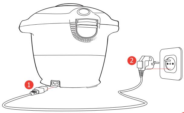 MOULINEX CE8678 - Remontage du cache VALVE : - 2