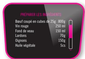 MOULINEX CE8678 - MENU recettes : - 12
