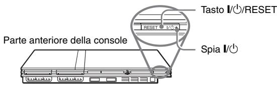 SONY SCPH-75004 - Premere e tenere premuto il tasting I/ʊ/RESET sulla parte anteriore della console per più di un secondo. - 1