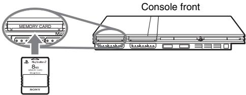 SONY SCPH-75004 - Inserting a Memory Card - 1