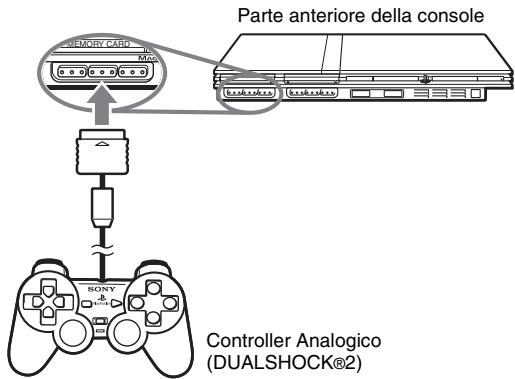 SONY SCPH-75004 - Inserire il Controller Analogico (DUALSHOCK®2) in un ingresso controller della console. - 1