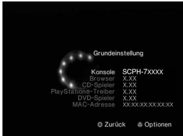 SONY SCPH-75004 - Drücken Sie im Hauptmenu (▶Seite 200) die  -Taste. - 1