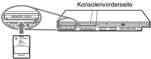 SONY SCPH-75004 - Einsetzen einer Memory Card - 1