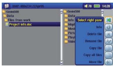 ARCHOS Gmini 500 - Copier et transférer des fichiers ou des répertoires - 2