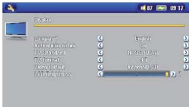 ARCHOS Gmini 500 - Régimes d'affichage - 2