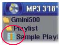 ARCHOS Gmini 500 - Musique - listes musicales - 1