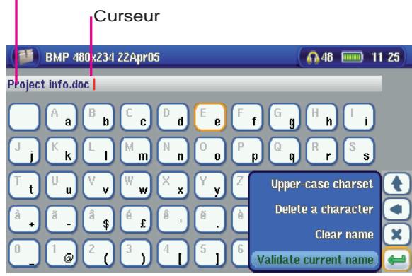 ARCHOS Gmini 500 - Utiliser le clavier virtuel - 1