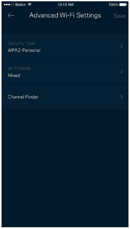 LINKSYS NC - Paramètres avancés - 1