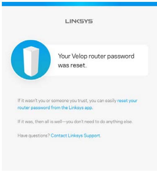 LINKSYS NC - Mot de passe d'administrateur velop - 2