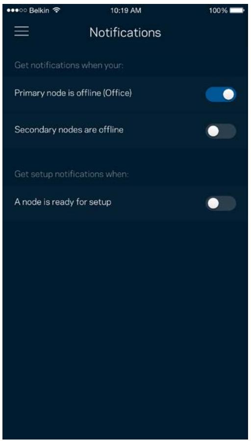 LINKSYS NC - Notifications - 2
