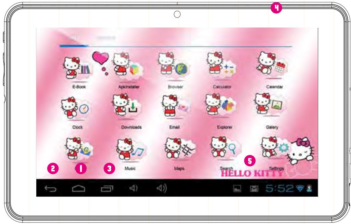 HELLO KITTY TABLETTE PACK HEU014 - Mises à jour automatiques - 1
