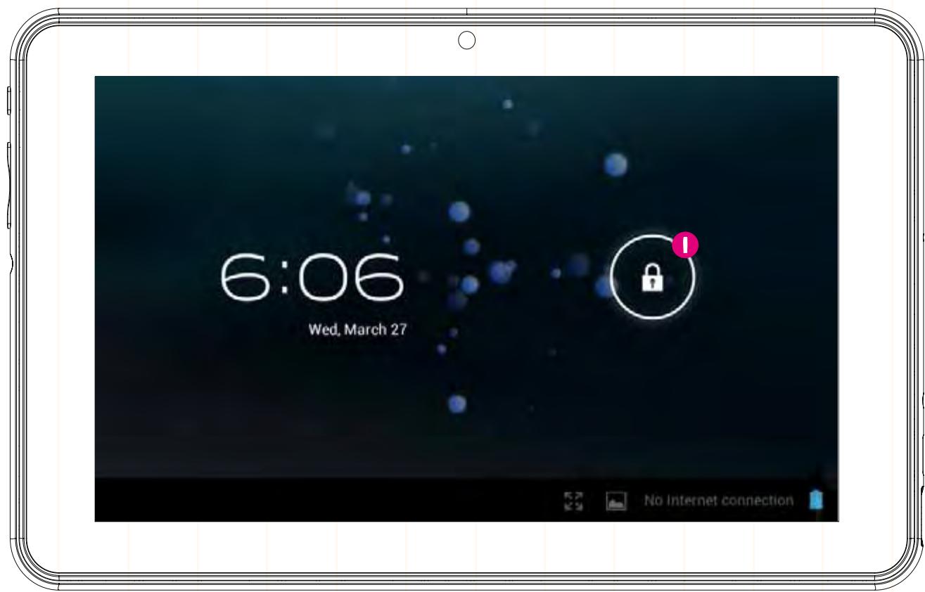 HELLO KITTY TABLETTE PACK HEU014 - Verrouillage de l'écran - 1