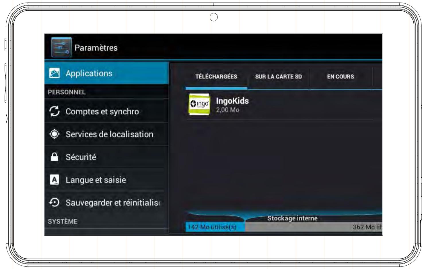 HELLO KITTY TABLETTE PACK HEU014 - Déinstallation d'applications - 2