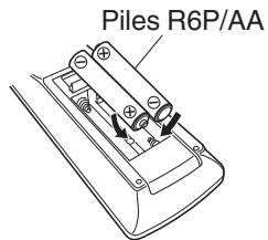 DENON AVRX7200WBKE2 - Insertion des piles - 2