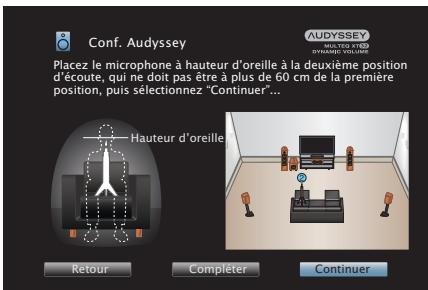 DENON AVRX7200WBKE2 - Lorsque l'enceinte détectée est affichée, sélectionnez "suivant" puis appuyez sur ENTER. - 2